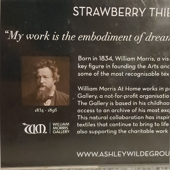 Strawberry Thief Queen Duvet Set Floral Design William Morris - Picture 8 of 16